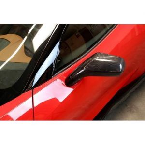 Накладки на зеркала карбоновые для Chevrolet Corvette C7 2014-